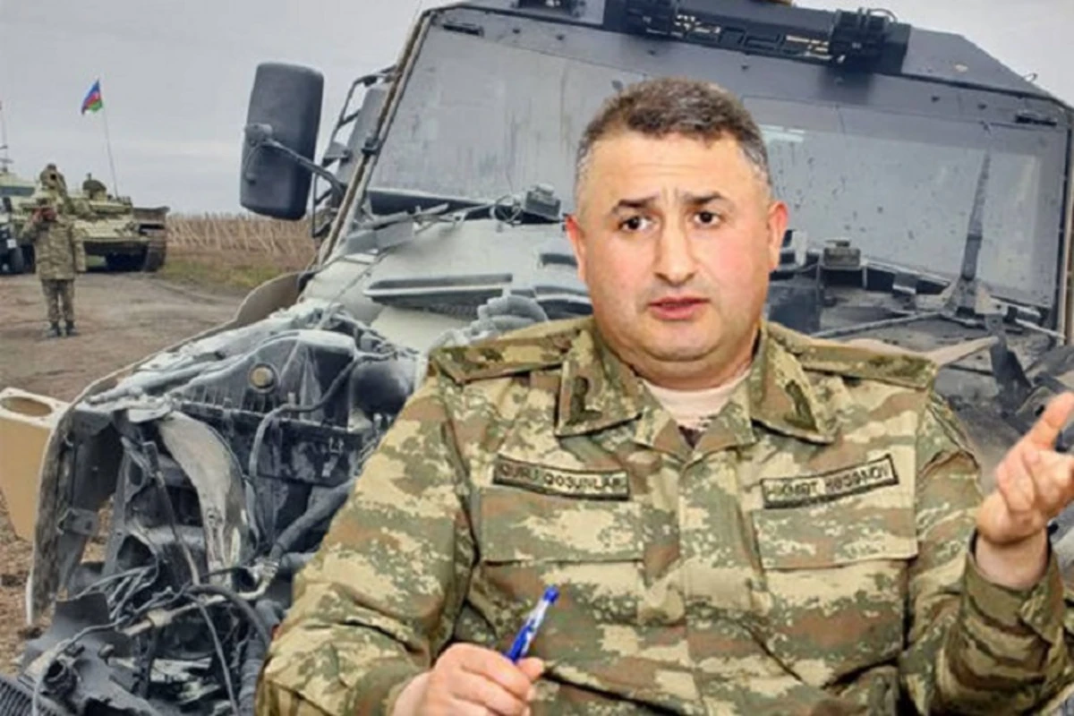 Генерал-майор Хикмет Гасанов рассказал о том, как его бронеавтомобиль подорвался на мине - ВИДЕО