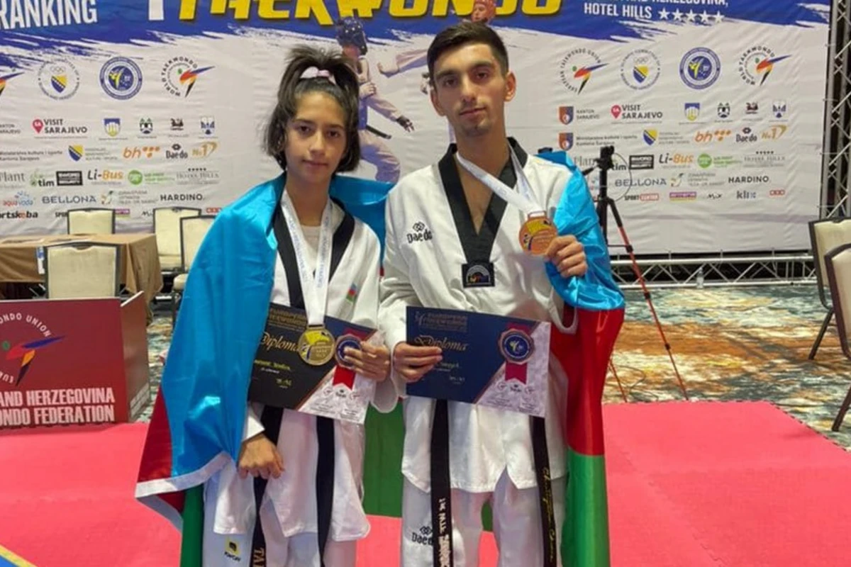 Azərbaycanın iki taekvondoçusu Avropa çempionu olub - FOTO