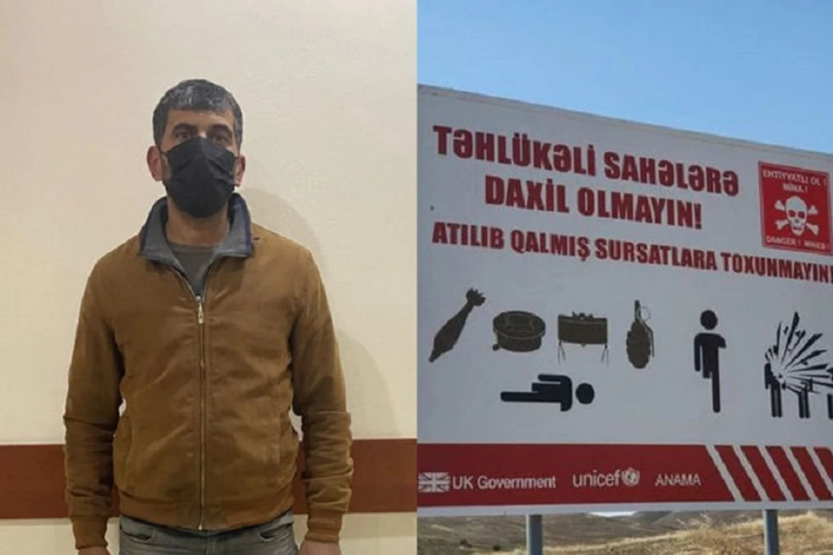 İşğaldan azad edilmiş ərazilərə icazəsiz daxil olmaq istəyən şəxs saxlanılıb İşğaldan azad edilmiş ərazilərə icazəsiz daxil olmaq istəyən şəxs saxlanılıb