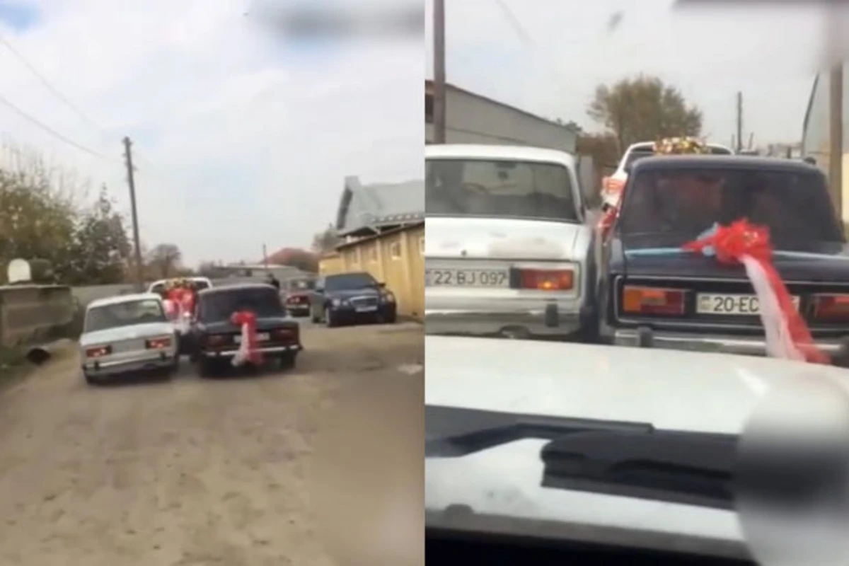 Toy karvanında avtoxuliqanlıq edən sürücü həbs edildi – FOTO/VİDEO