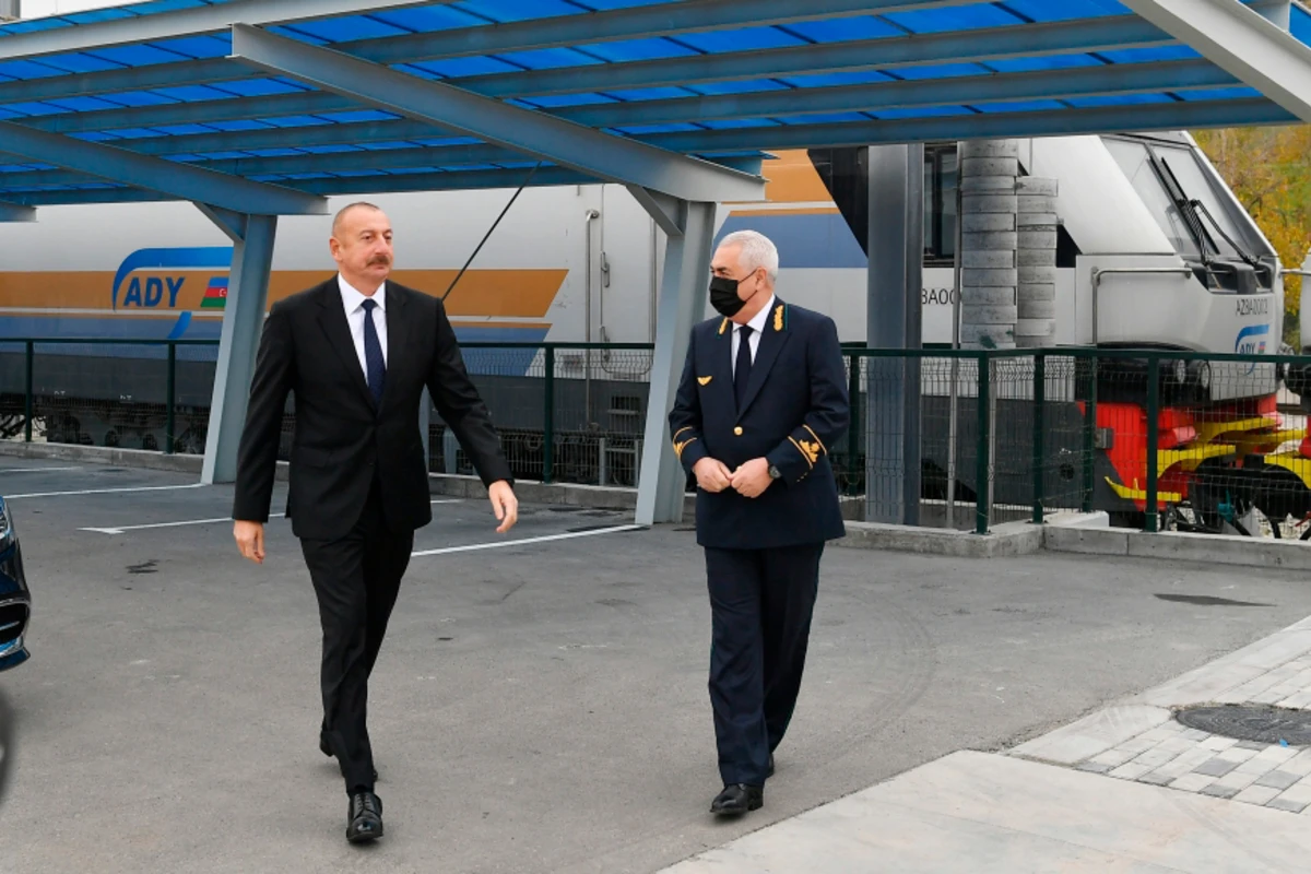Prezident İlham Əliyev yeni Biləcəri lokomotiv deposunun açılışında iştirak edib - FOTO