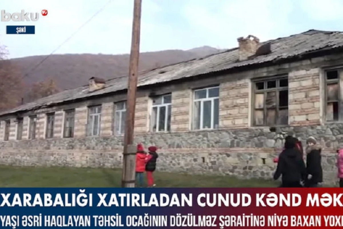 Xarabalığı xatırladan Cunud kənd məktəbi - VİDEO