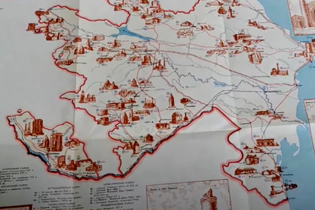 Azərbaycan-Ermənistan sərhədlərinə dair Rusiyada aşkarlanan xəritələr yayımlanıb - VİDEO