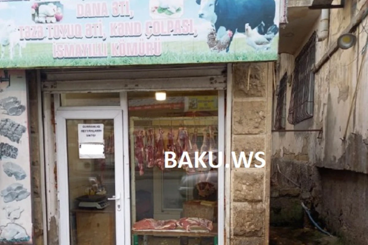 Bakıda yolun ortasına qanlı heyvan başı asan qəssab cəzalandırıldı - FOTO