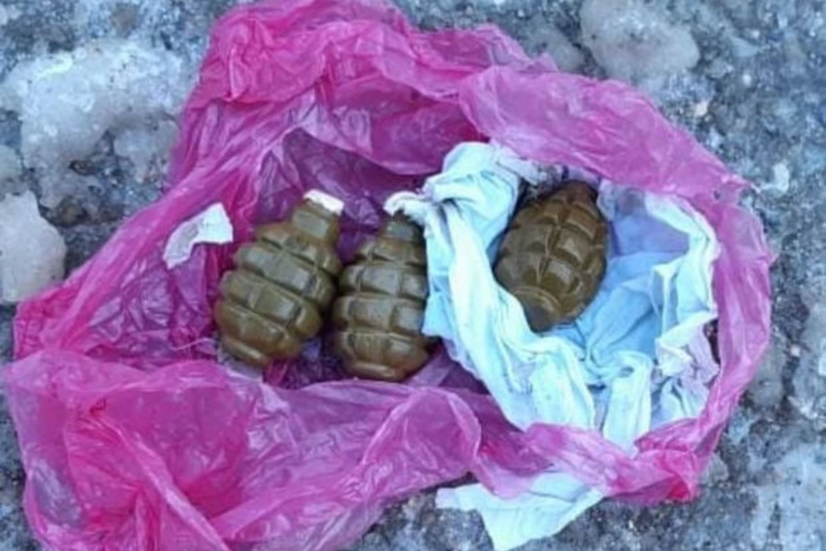 Qubada əl qumbaraları tapıldı Qubada əl qumbaraları tapıldı