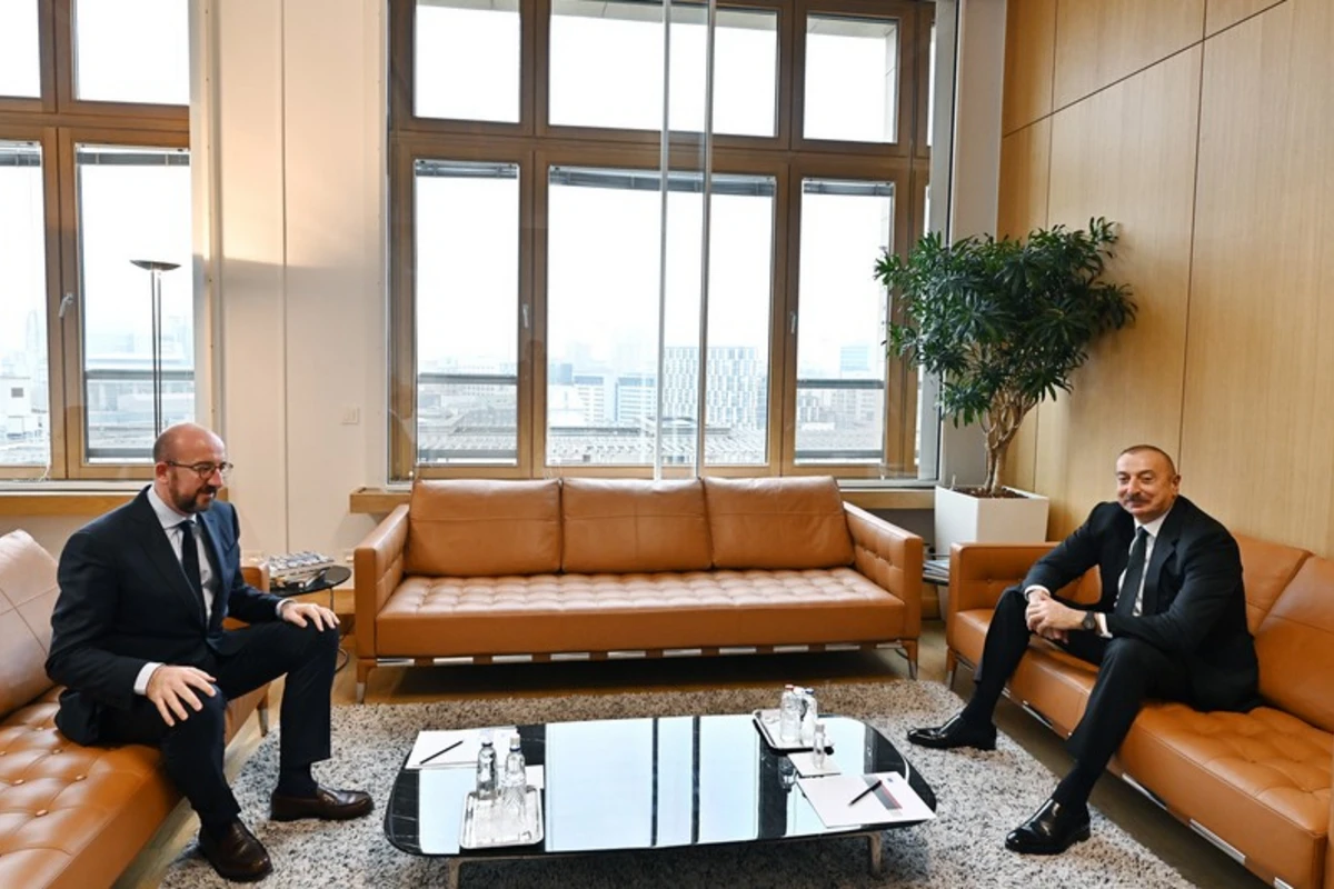 İlham Əliyev Şarl Mişel ilə Azərbaycan-Ermənistan sərhədinin delimitasiyası və demarkasiyası məsələsini müzakirə etdi
