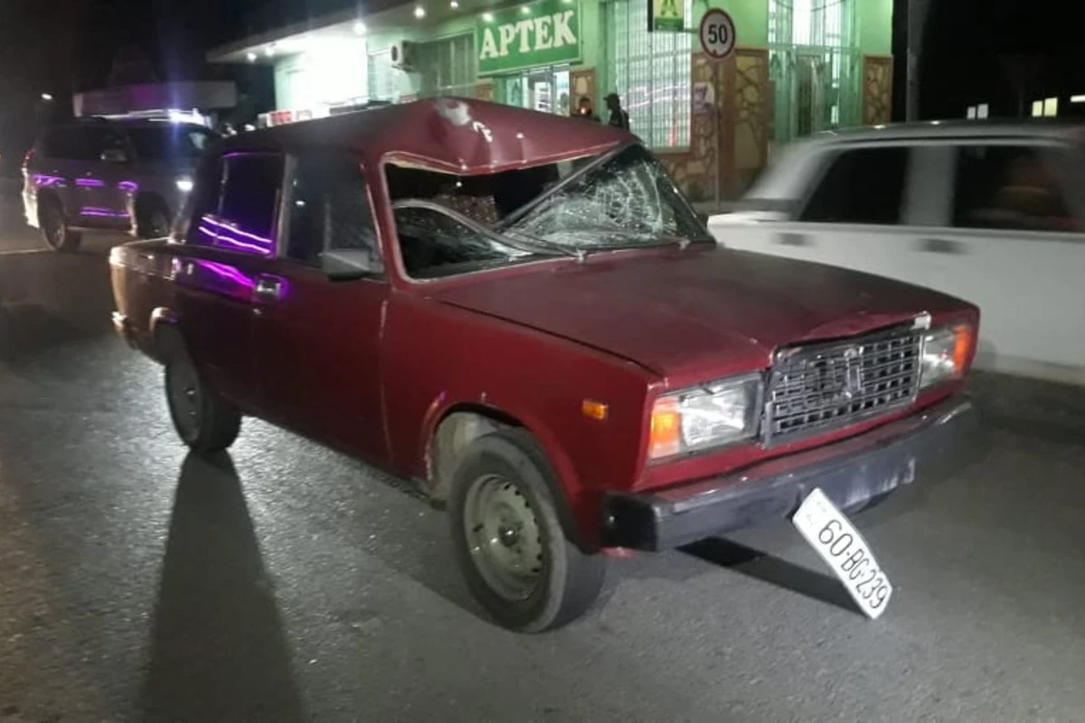 Tovuzda yolu keçmək istəyən piyadanı maşın vurdu - FOTO