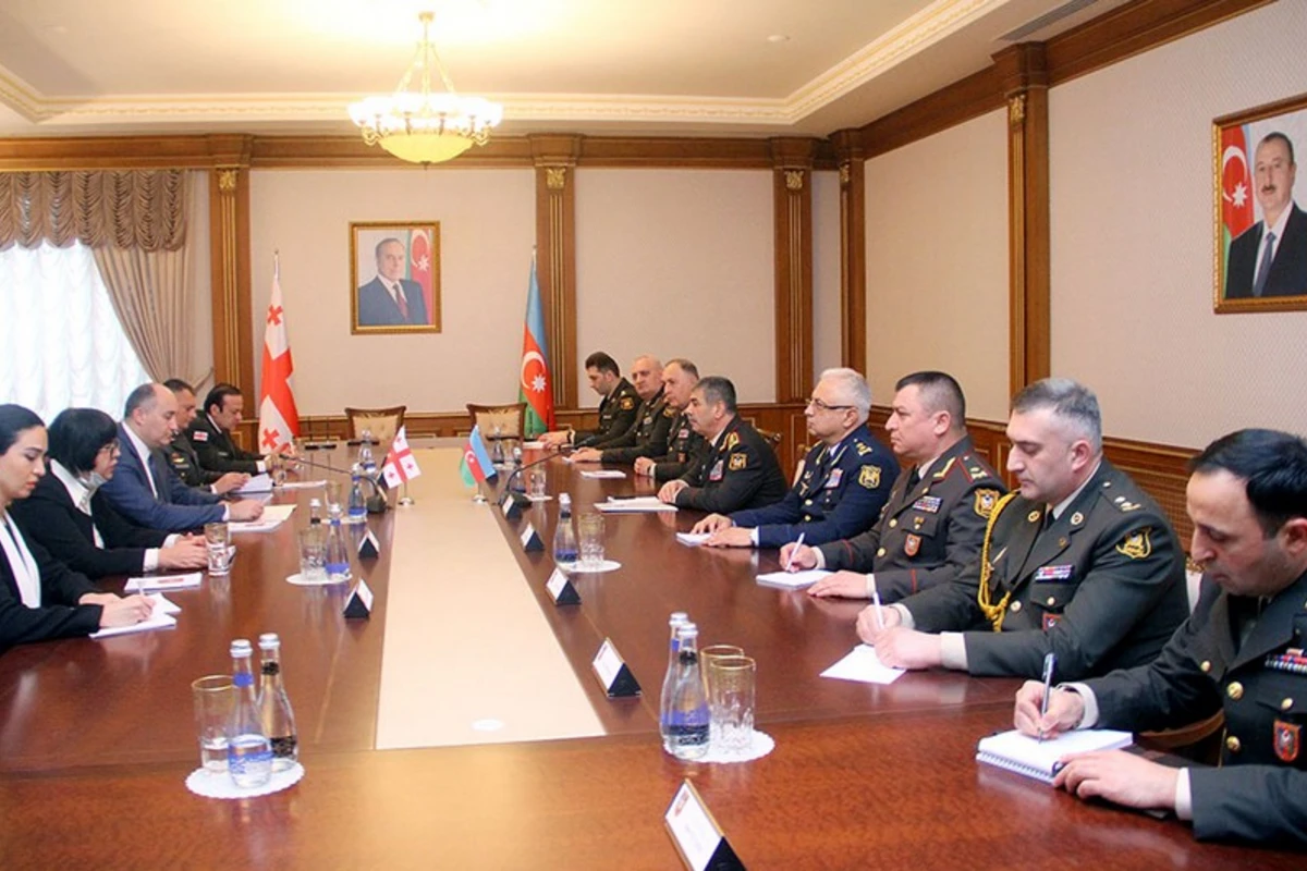 Azərbaycan və Gürcüstan müdafiə nazirləri görüşüb - FOTO/VİDEO