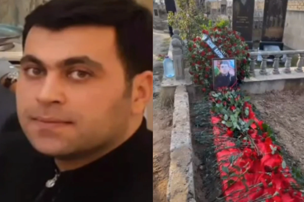 Azərbaycanlı müğənninin polis qohumunun yas yerindən görüntülər - FOTO/VİDEO