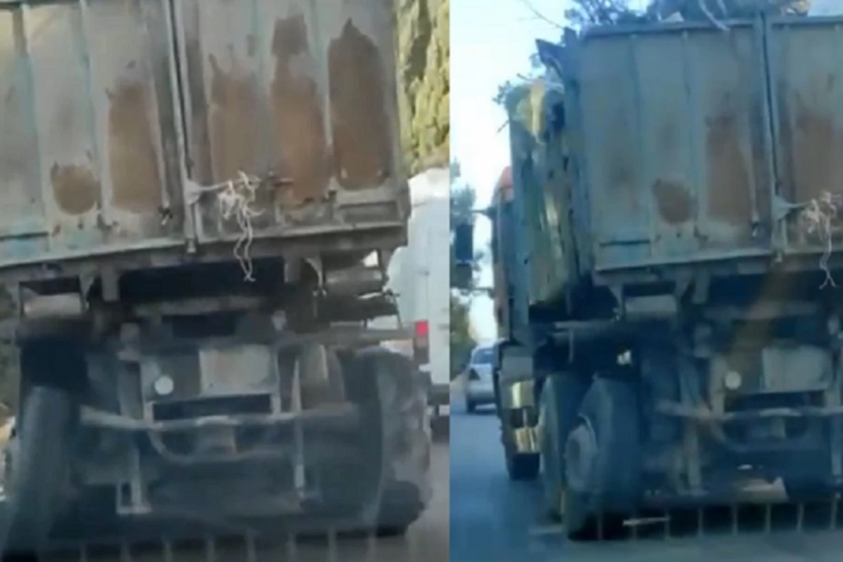 В Сумгайыте эксплуатировали неисправный мусоровоз - ВИДЕО В Сумгайыте эксплуатировали неисправный мусоровоз - ВИДЕО