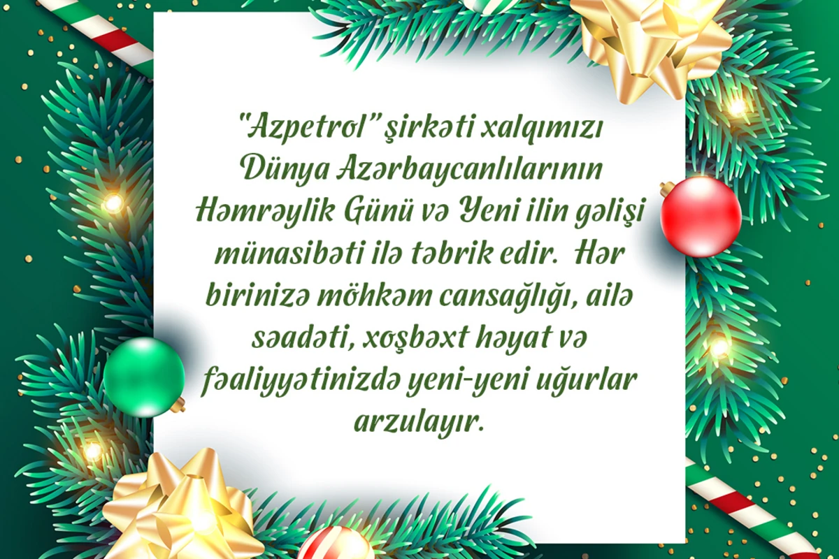 “Azpetrol” şirkəti xalqımızı bayram münasibəti ilə təbrik edir