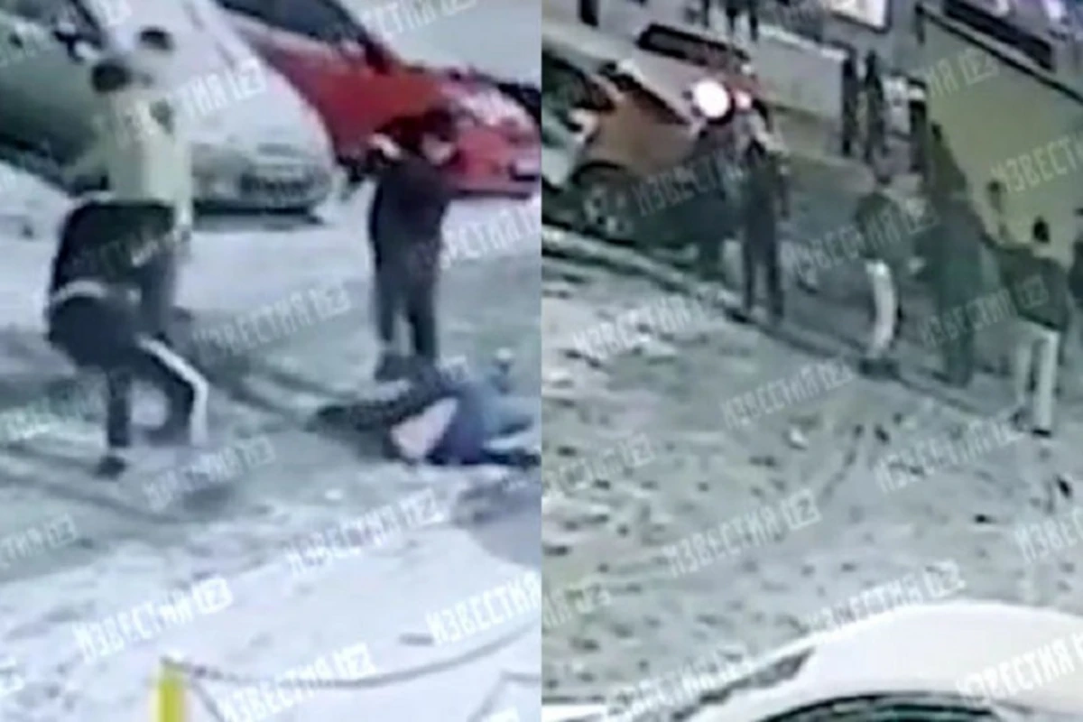 Moskvada Yeni il gecəsi kütləvi dava: Bıçaqlananlar var - VİDEO