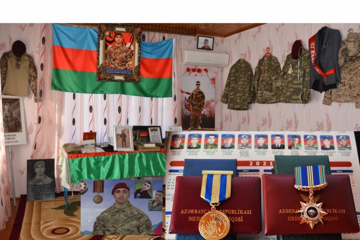 Şəhid çavuş Rafail Hüseynovun xatirəsi ehtiramla anılıb