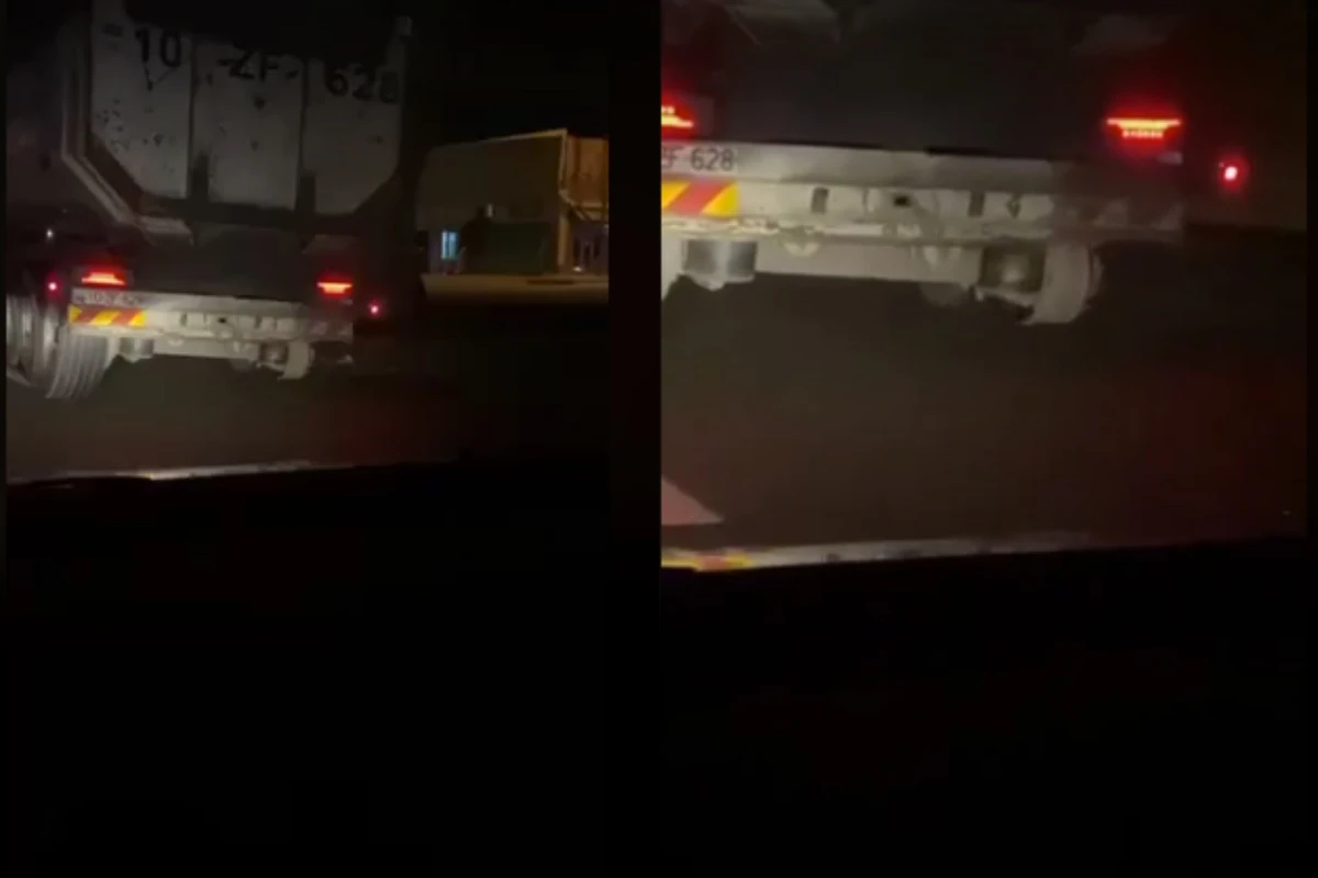 Bakıda ölüm saçan KamAZ-ın görüntüləri - ANBAAN VİDEO