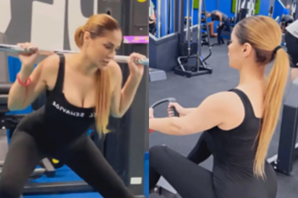 Nigar Camal bayramda aldığı artıq çəkidən belə xilas oldu - VİDEO