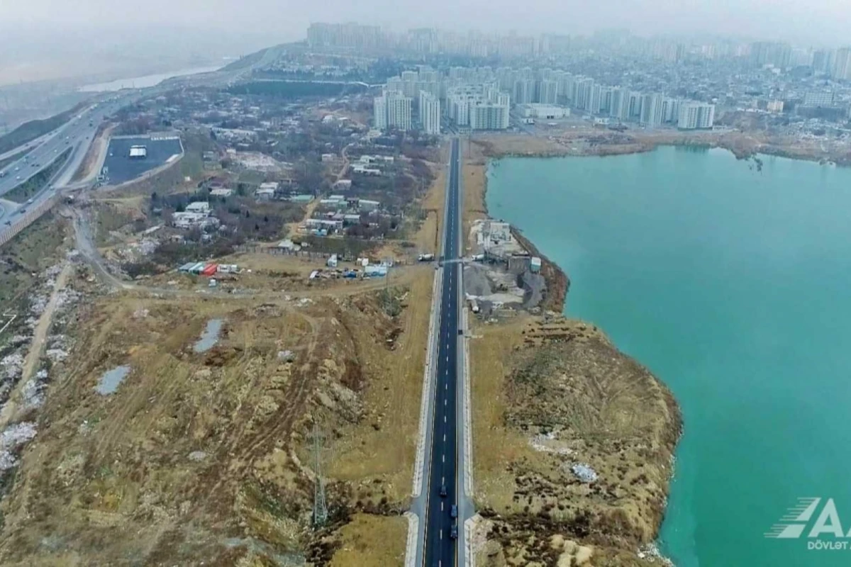 Qanlı gölün ətrafında yeni yol çəkilib - FOTO/VİDEO