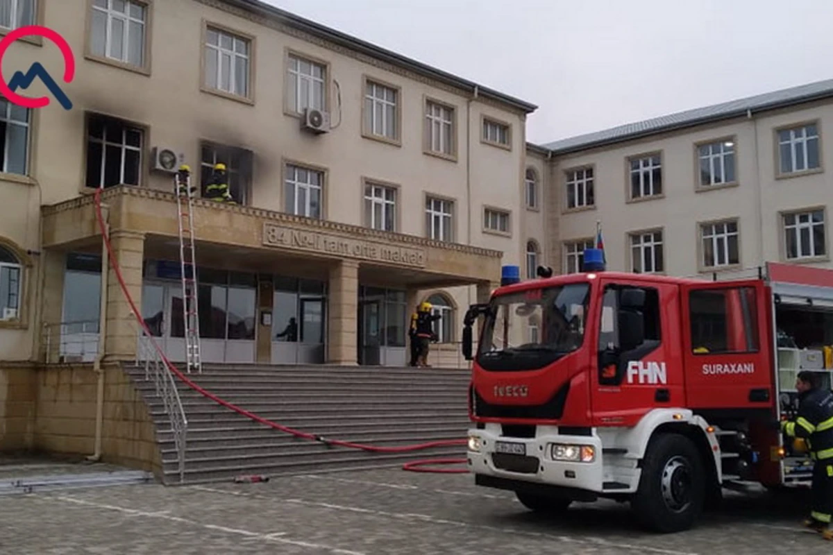Bakıda məktəbdəki yanğın söndürülüb, şagirdlər təxliyə olunub - FOTO/VİDEO - YENİLƏNİB Bakıda məktəbdəki yanğın söndürülüb, şagirdlər təxliyə olunub - FOTO/VİDEO - YENİLƏNİB