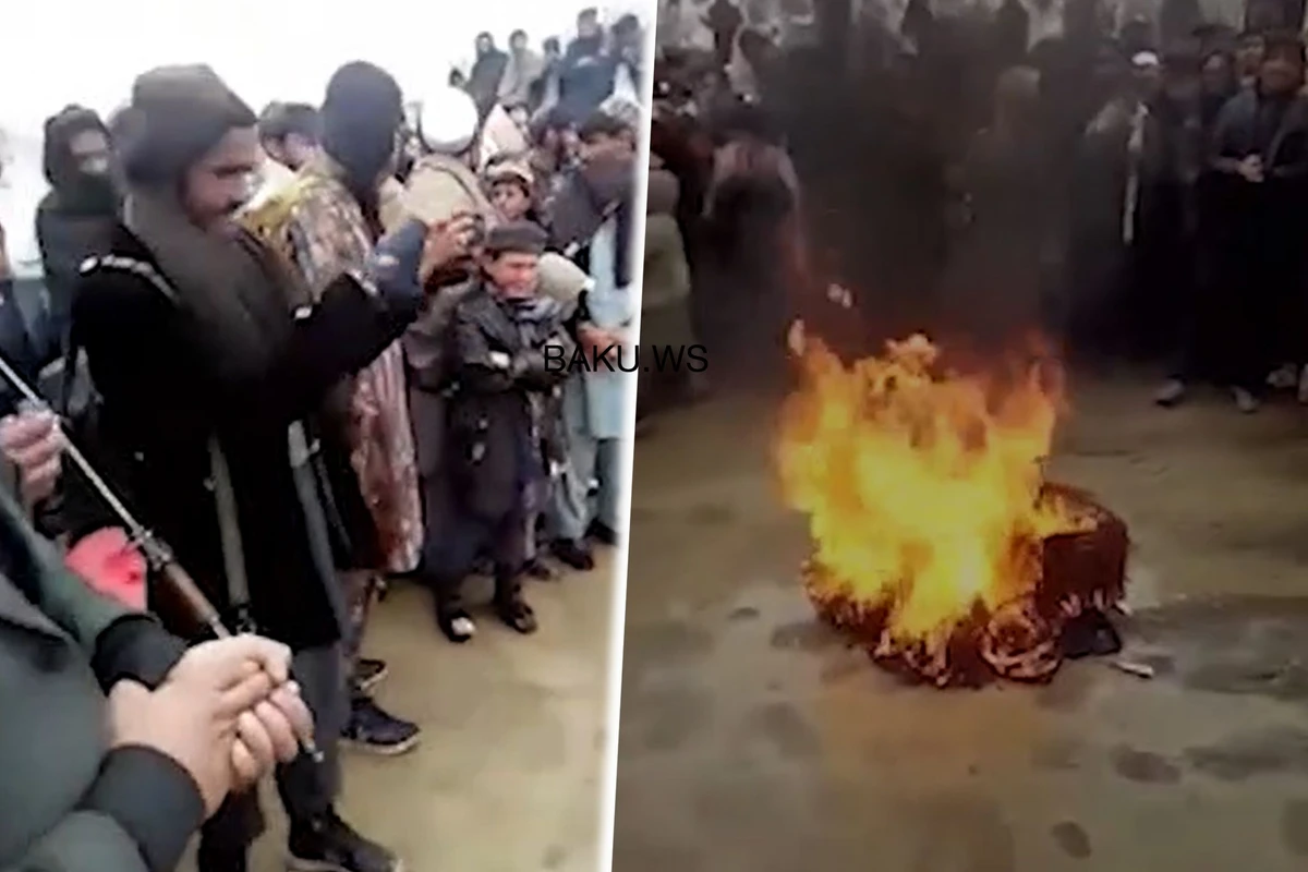 Taliban alətləri yandırdı, musiqiçi göz yaşlarını saxlaya bilmədi - VİDEO