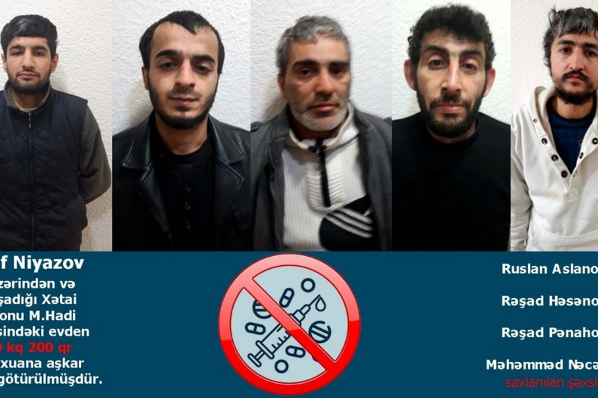 Bakıda daha 5 nəfər saxlanıldı, 10 kq-dan çox narkotik götürüldü - FOTO