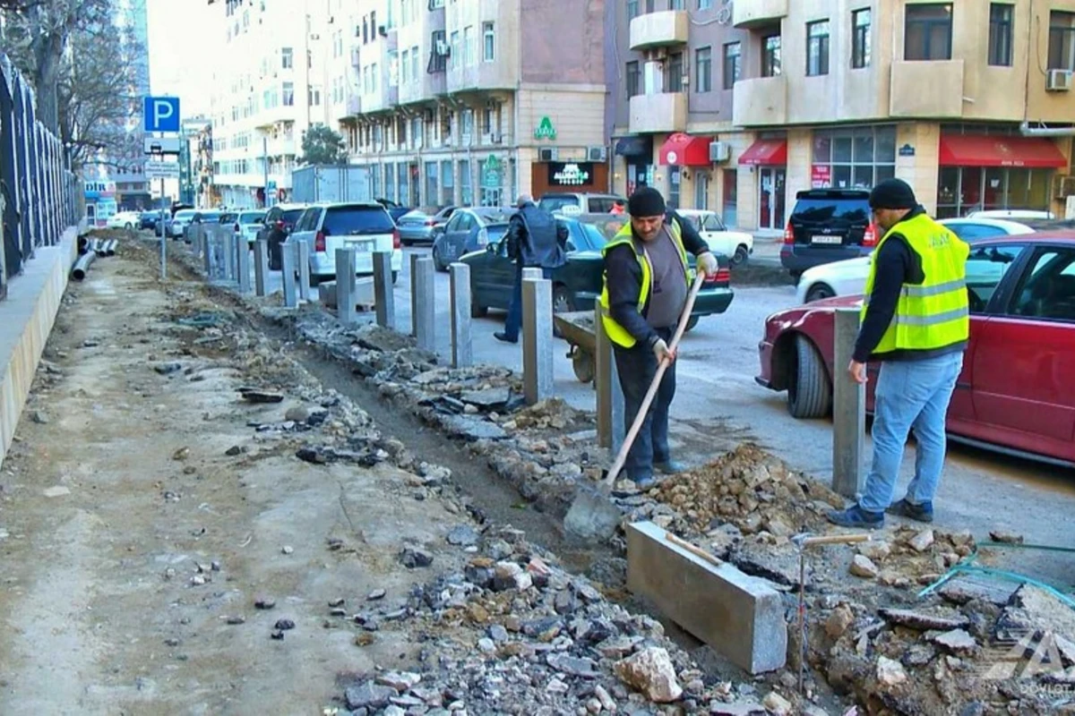 Bakının Yasamal rayonunda 7 küçə əsaslı şəkildə təmir olunur - FOTO/VİDEO