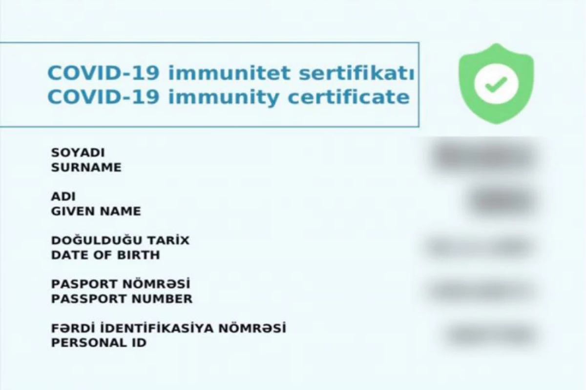 İmmunitet sertifikatı ilə bağlı qaydalarda DƏYİŞİKLİK