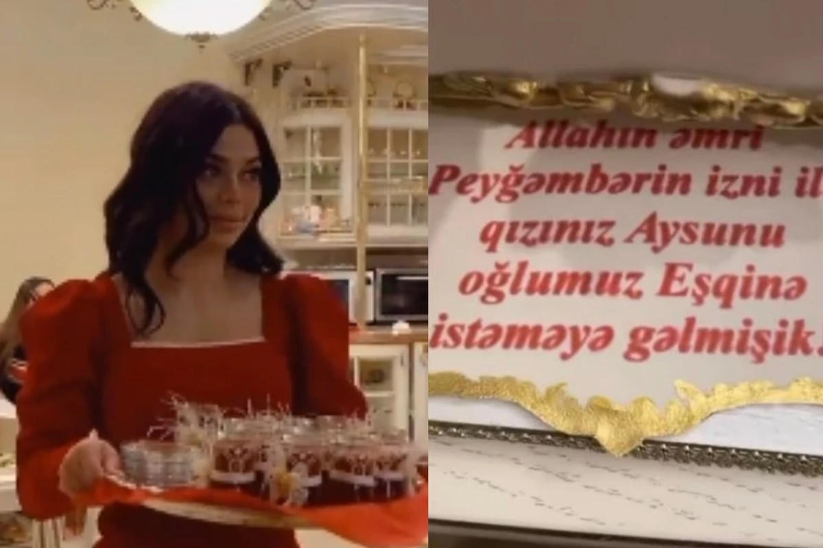 Rəqsanənin qızı Aysunun nişanından GÖRÜNTÜLƏR - FOTO/VİDEO Rəqsanənin qızı Aysunun nişanından GÖRÜNTÜLƏR - FOTO/VİDEO