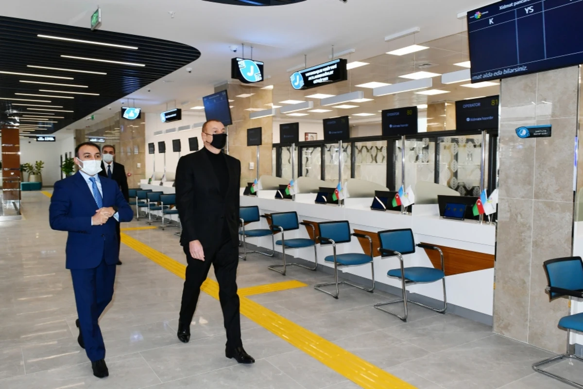 Dövlət başçısı 2 saylı Gəncə regional “ASAN xidmət” Mərkəzinin açılışını edib - FOTO/VİDEO
