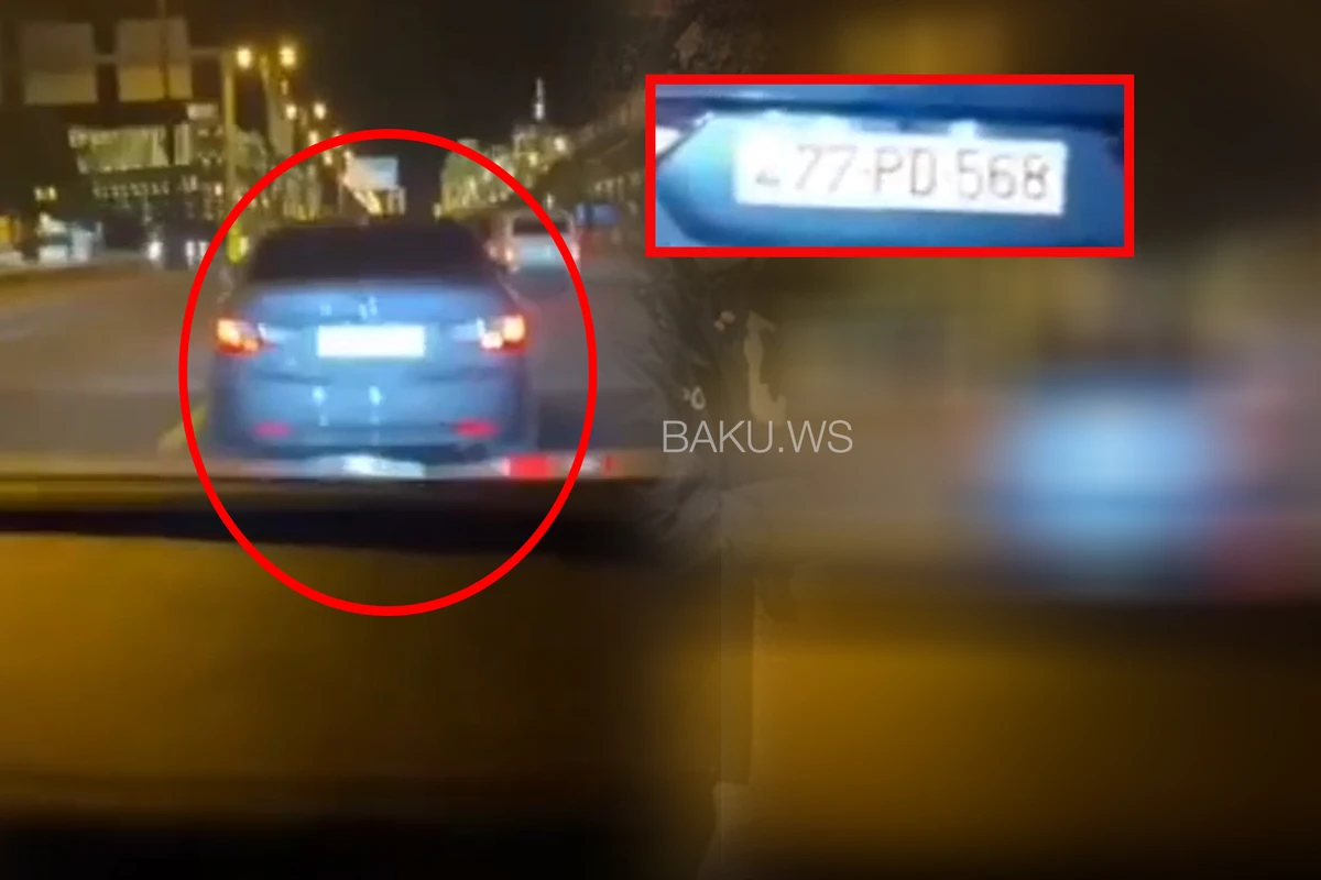 Şəhərin mərkəzində avtoxuliqanlıq edən sürücü cəzalandırıldı - VİDEO
