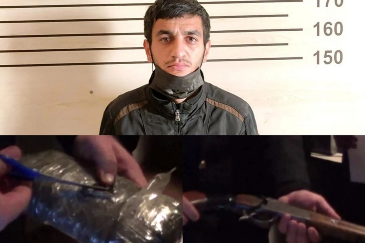 Üzərində silah və narkotik gəzdirən şəxs saxlanılıb