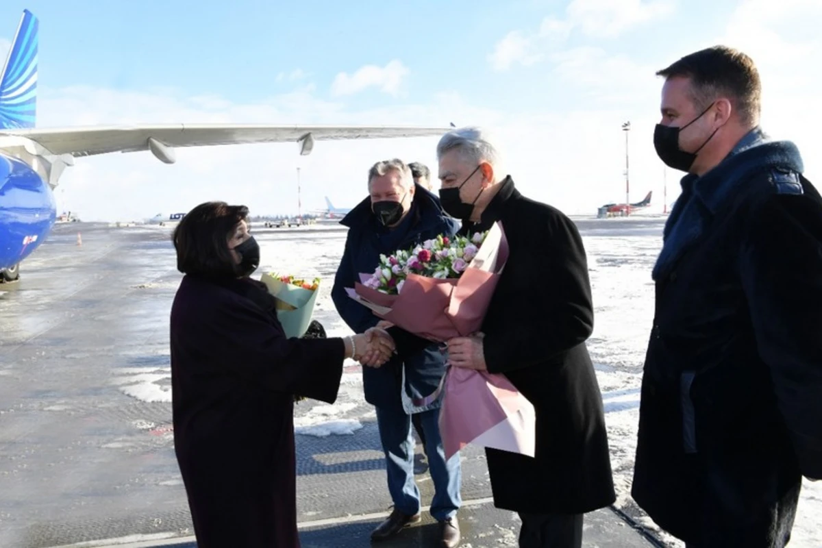 Sahibə Qafarova Litvada səfərdədir