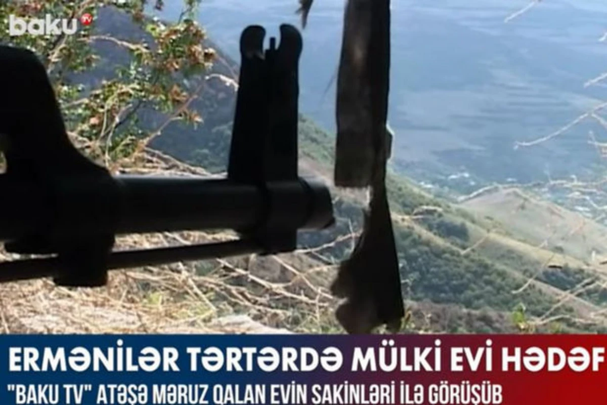 Ermənilərin Tərtərdə hədəfə aldığı mülki ev - VİDEO