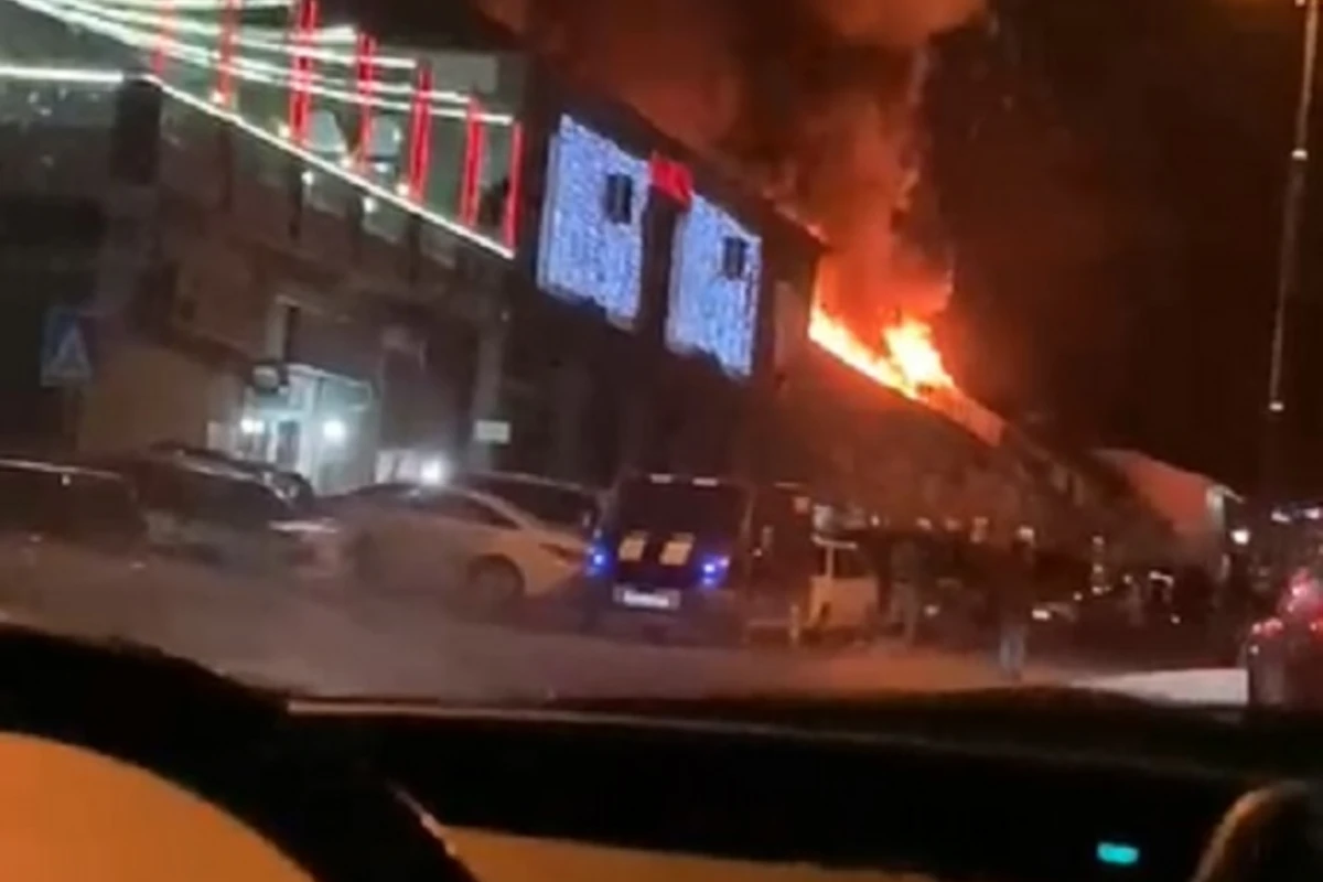 Bakıda avtoservisdə yanğın - VİDEO