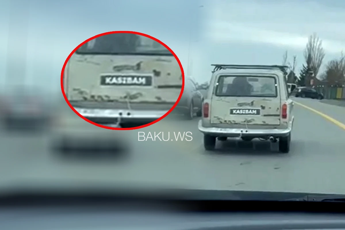 Bakıda hamının diqqətini cəlb edən maşın - Kasıbam - VİDEO