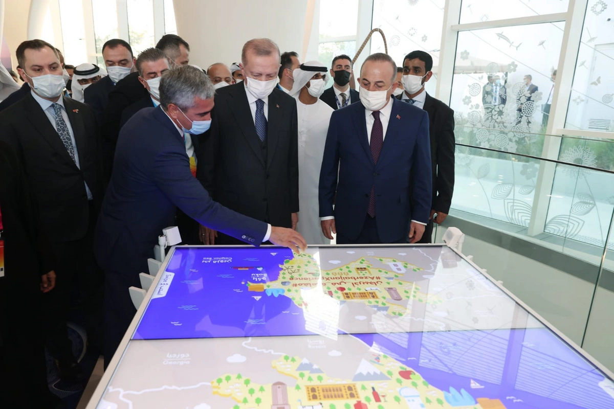 Эрдоган посетил павильон Азербайджана на Expo-2020 Dubai