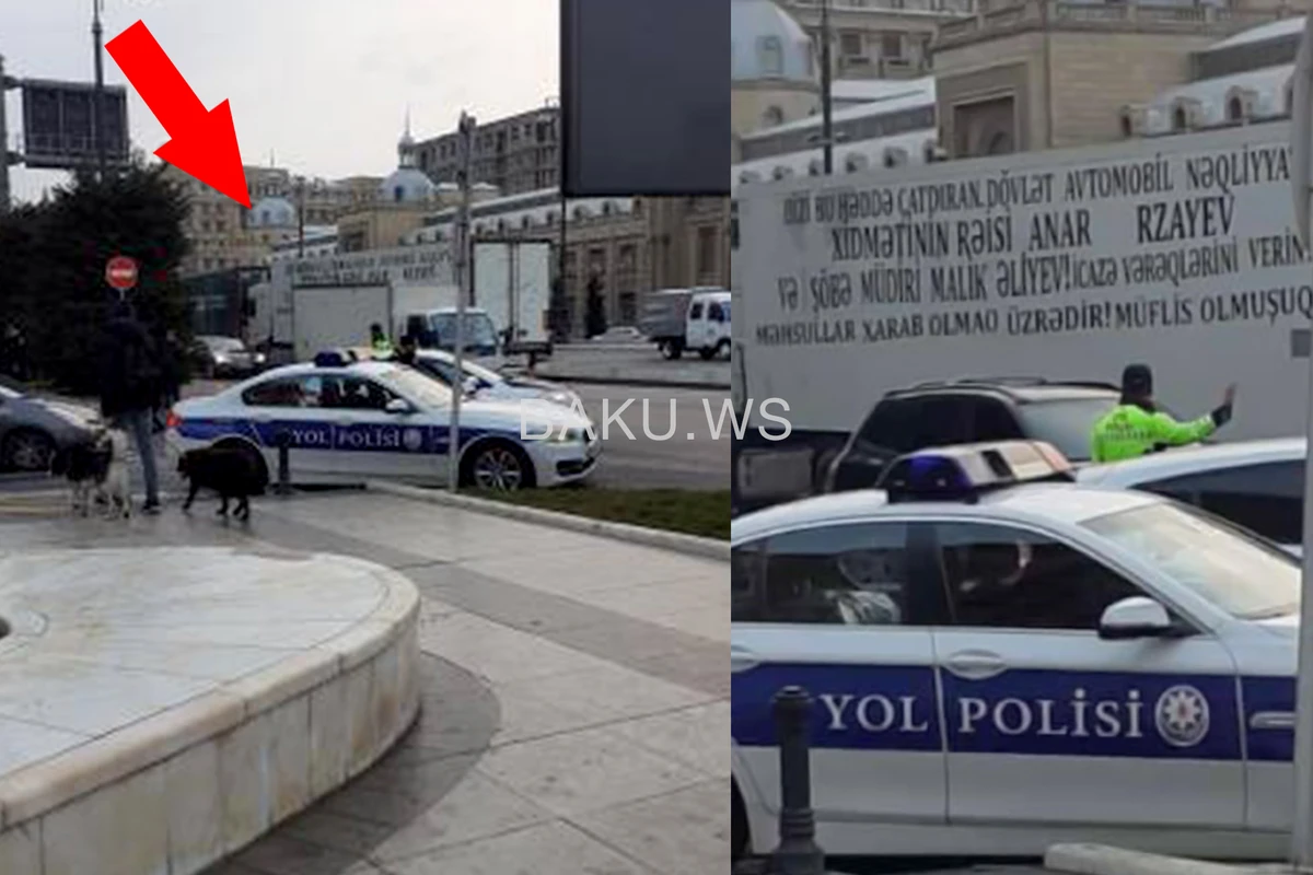 В Баку водители грузовиков перекрыли дорогу, образовалась большая пробка - ВИДЕО