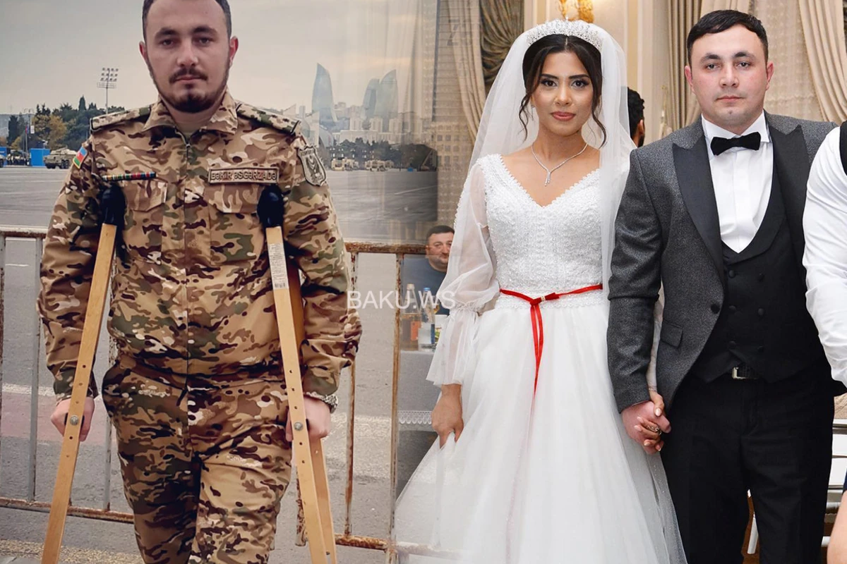 Bir ayağını itirən qazimizin ad günündə toyu oldu - FOTO Bir ayağını itirən qazimizin ad günündə toyu oldu - FOTO