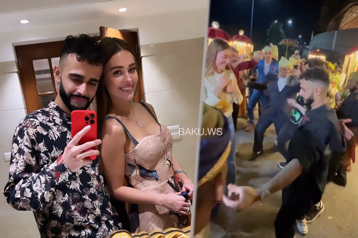 Hüseyn Həsənov model sevgilisi ilə Hindistanda - VİDEO