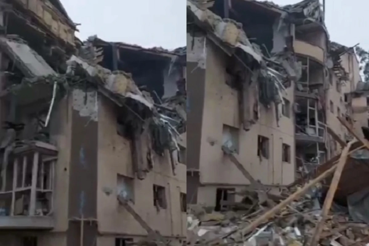 Bombardmandan sonra İrpin şəhəri - ACINACAQLI GÖRÜNTÜLƏR - VİDEO