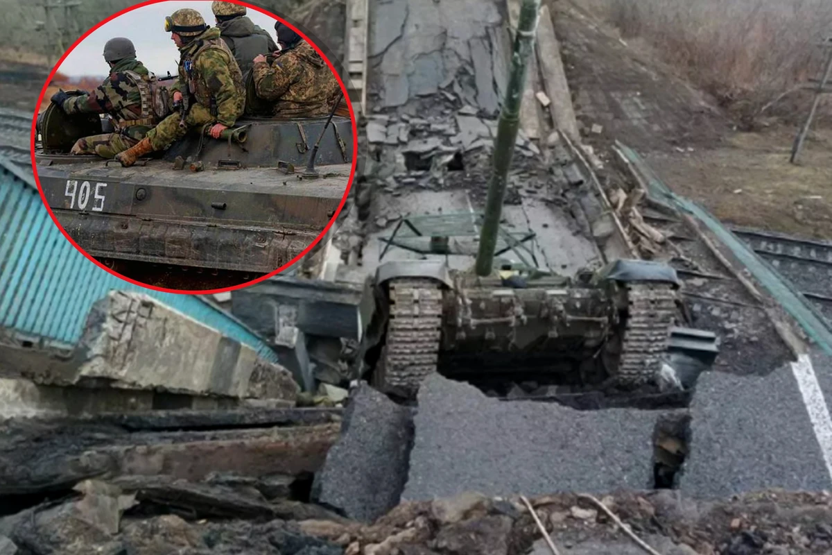 Под Николаевом взорвали мост вместе с российским танком