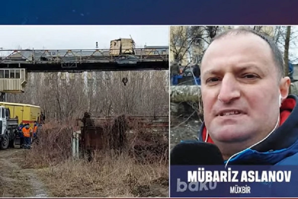 Baku TV на железнодорожном вокзале в Киеве, где произошел взрыв - ВИДЕО