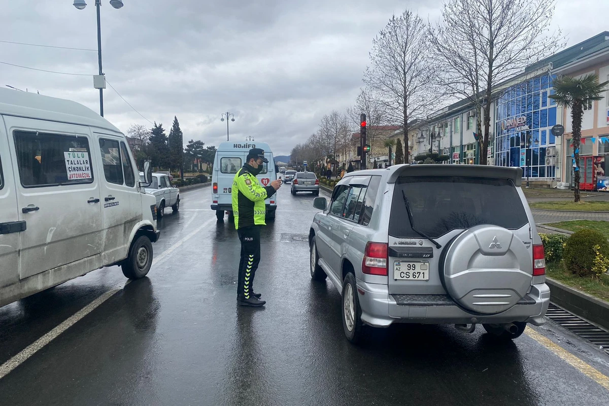 Balakəndə qayda pozan 20 sürücü cərimələnib - FOTO