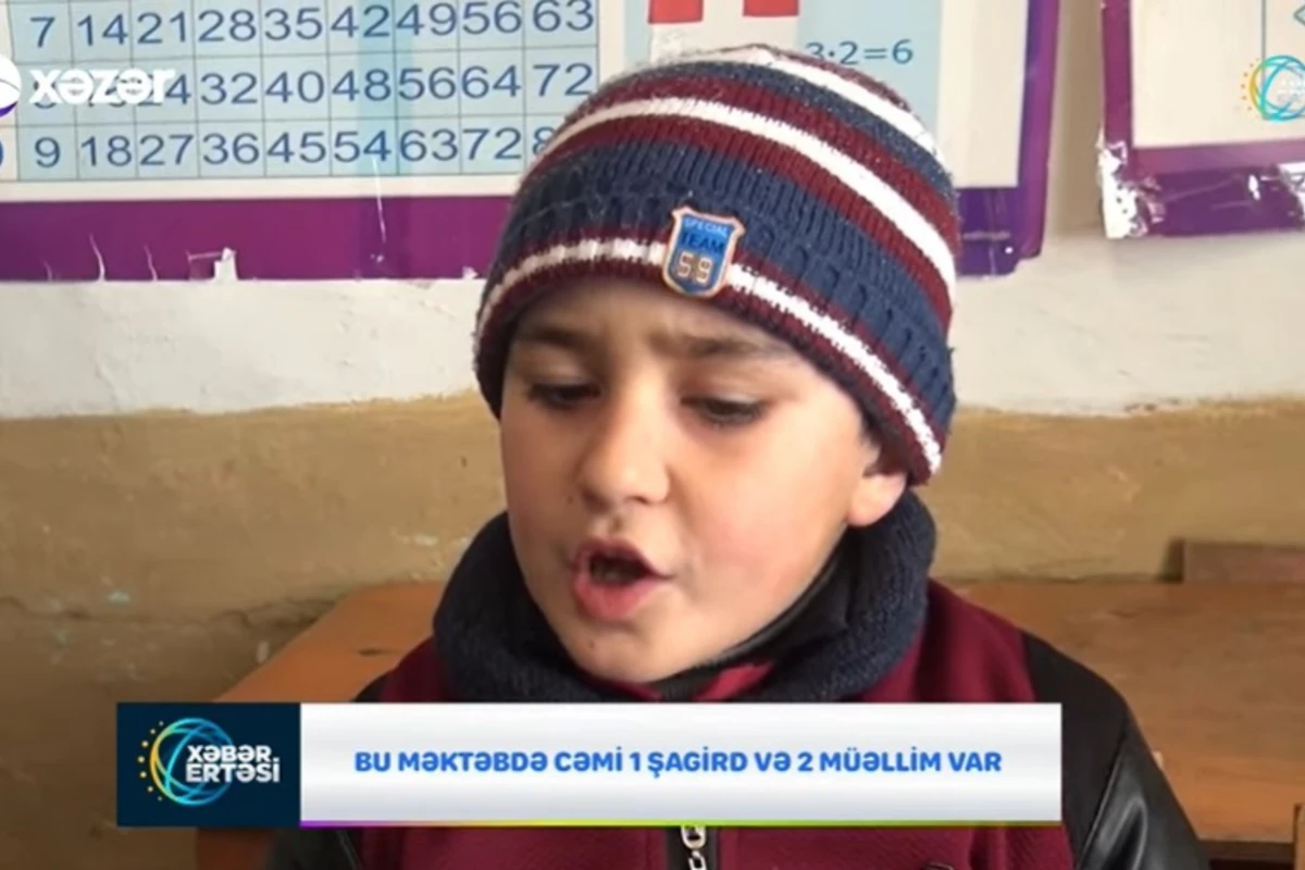 Azərbaycanda bu məktəbdə cəmi 1 şagird və 2 müəllim var - VİDEO