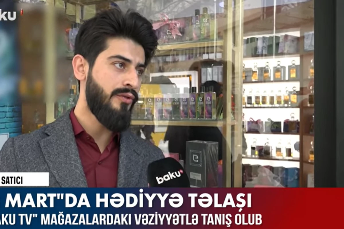 8 Mart ərəfəsində hədiyyə təlaşı - VİDEO