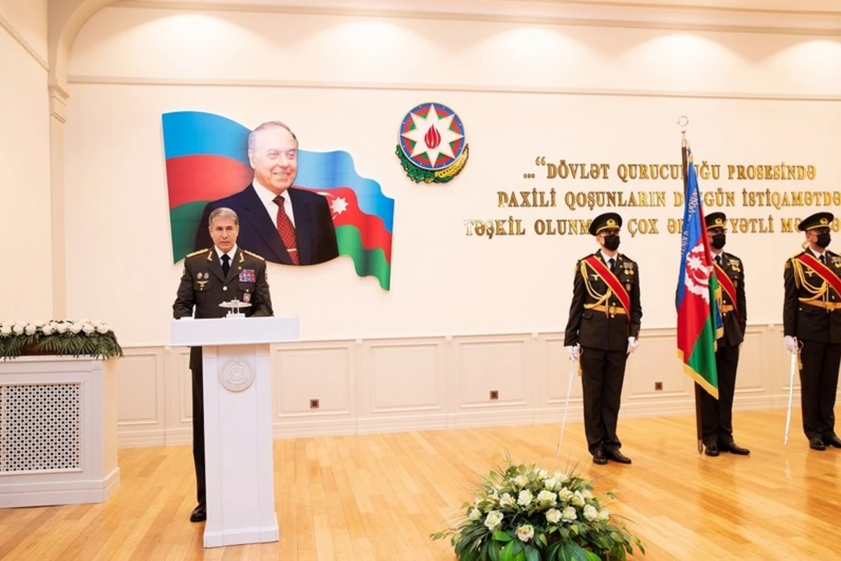 Daxili Qoşunların yaranma ildönümü qeyd olunub - FOTO