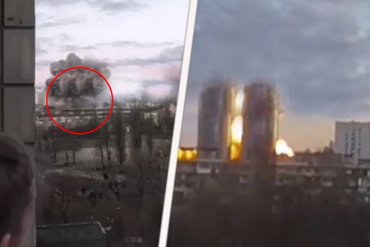 В Киеве очередной завод подвергся ракетному удару - ВИДЕО