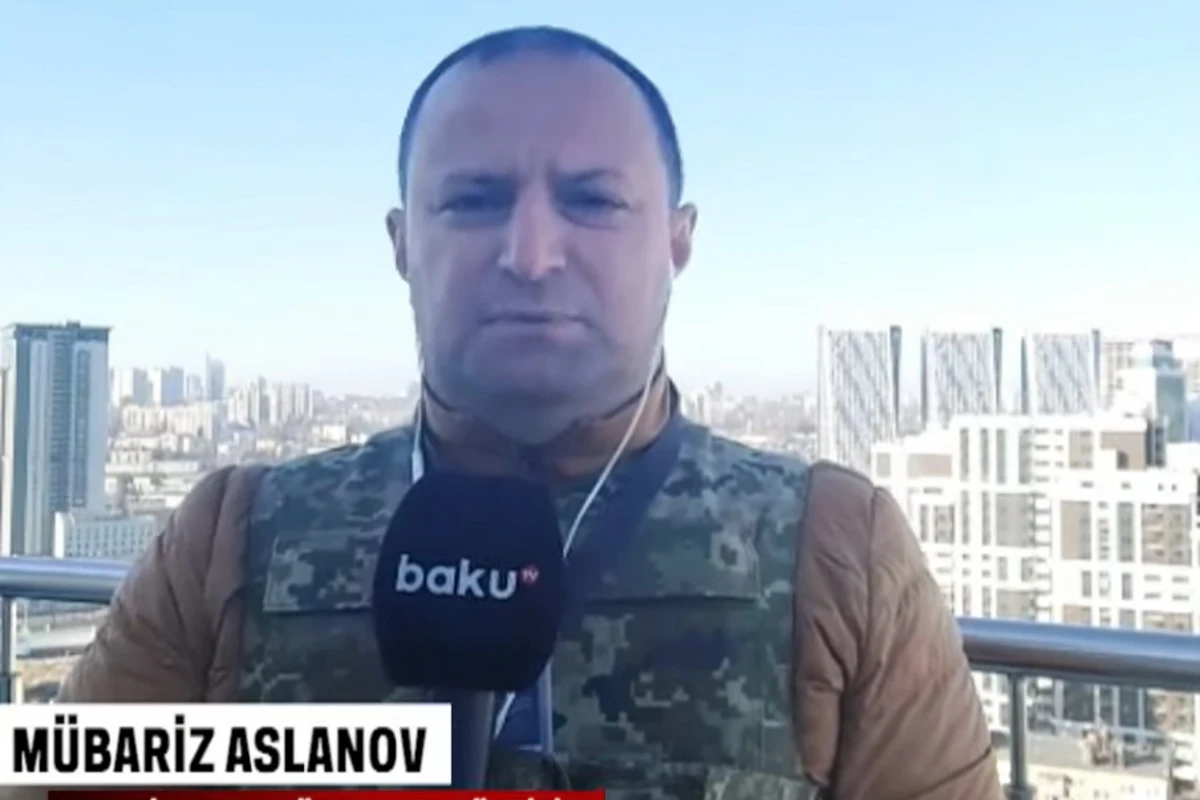 Корреспондент Baku TV передает последние новости из Украины - ВИДЕО