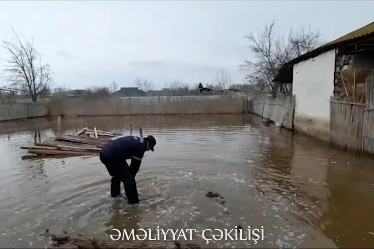 Füzuli və Cəlilabadda su basmış ərazilərdən yeni görüntülər - VİDEO