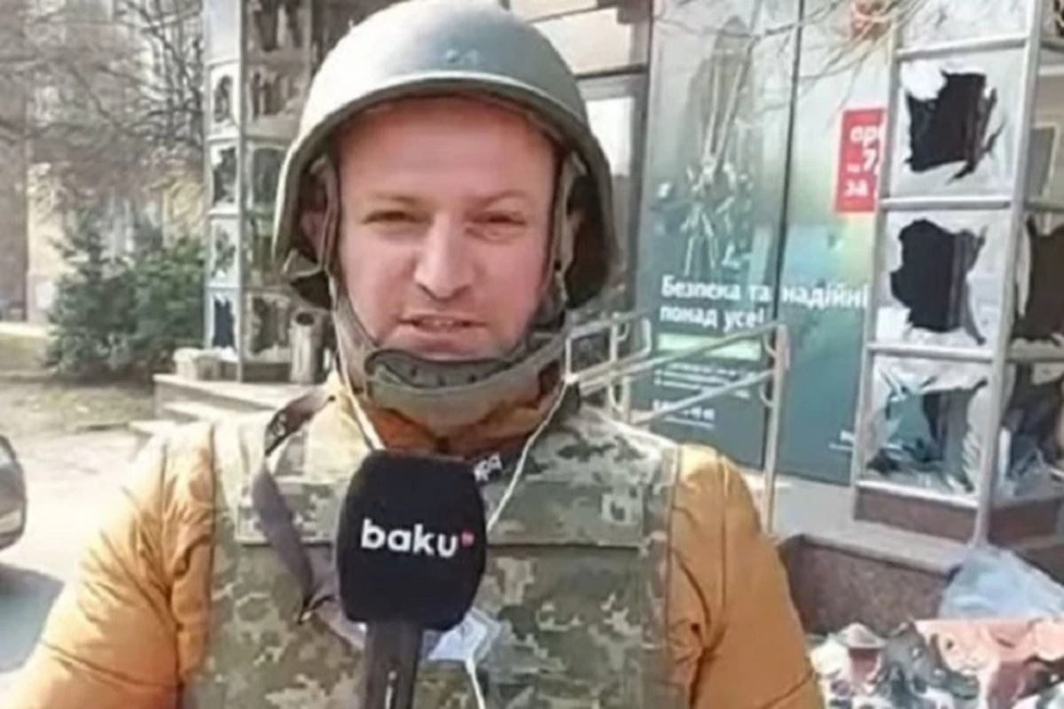Подвергся бомбардировке Нивкинский район Киева: сотрудник Baku TV передает с места событий - ВИДЕО