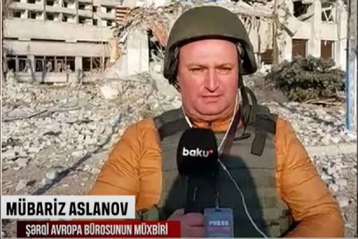Baku TV из Украины: Азербайджанский водитель попал в окружение - ВИДЕО