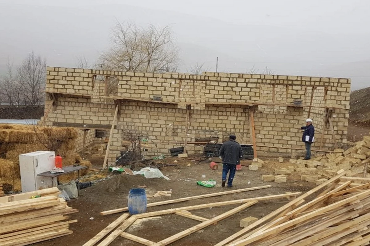 Qanunsuz tikintinin qarşısı alınıb - FOTO/VİDEO